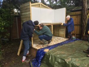 Building foster pen bed boxes